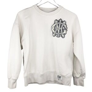 Gant Varsity Logo Chenille Patch White Sweatshirt Boy's‎ 13-14